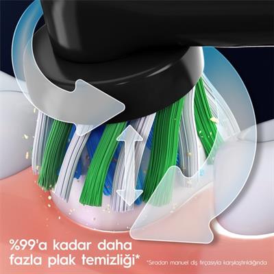 Pro 3500 Şarj Edilebilir Diş Fırçası Siyah + Seyahat Kutusu