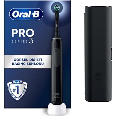 Pro 3500 Şarj Edilebilir Diş Fırçası Siyah + Seyahat Kutusu