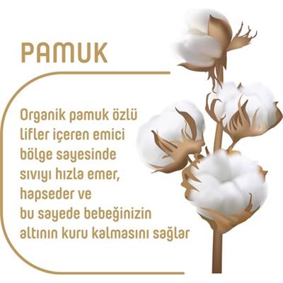 Pure Baby Organik Bebek Bezi 4 Beden Maxi 52li Jumbo Paket