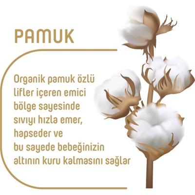 Pure Baby Organik Pamuklu Cırtlı Bez Tekli Paket 6 Numara Xlarge 32 Adet
