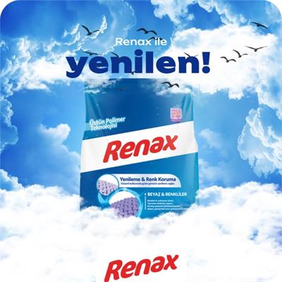 Renax Matik Beyaz & Renkliler Toz Çamaşır Deterjanı 8 Kg