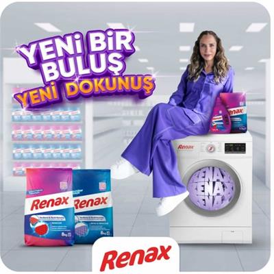 Renax Matik Beyaz & Renkliler Toz Çamaşır Deterjanı 8 Kg