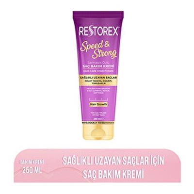 Restorex Speed & Strong Saç Kremi 250 ml Günlük Kullanım için Sağlıklı ve Hızla Uzayan Saçlar