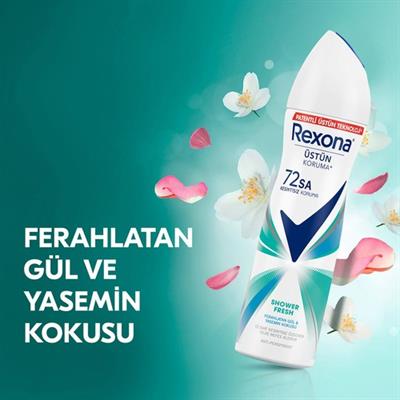 Rexona Kadın Sprey Deodorant Shower Fresh 150 Ml + Kotex Ped Normal 8Li