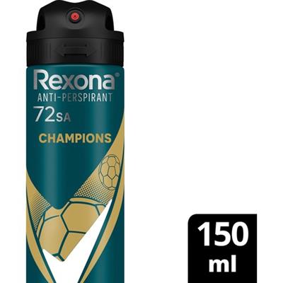 Rexona Men Erkek Sprey Deodorant Champions 72 Saat Kesintisiz Üstün Koruma 150 ml