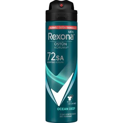 Rexona Men Erkek Sprey Deodorant Invisible Ocean Deep 72 Saat Kesintisiz Üstün Koruma 150 ml