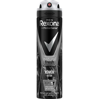 Rexona Men Erkek Sprey Deodorant Natural Fresh Kömür Detox 150 ML 1 Adet