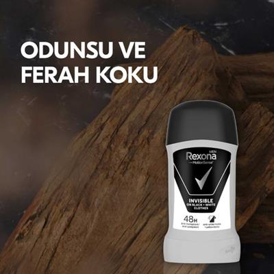 Rexona Men Motionsense Erkek Stick Deodorant Invisible On Black White Clothes 50 Ml