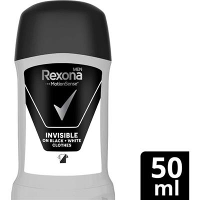 Rexona Men Motionsense Erkek Stick Deodorant Invisible On Black White Clothes 50 Ml