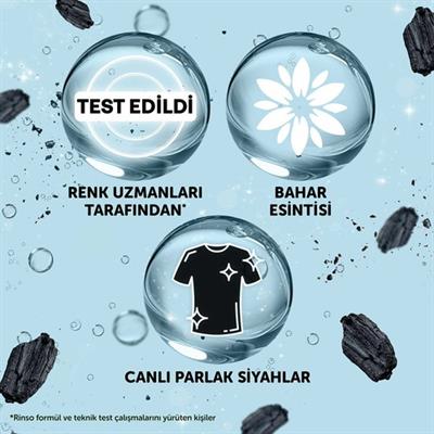 Rinso Sıvı Çamaşır Deterjanı Kömür Siyahlığı Siyahlar İçin Komple Bakım Serisi 3L