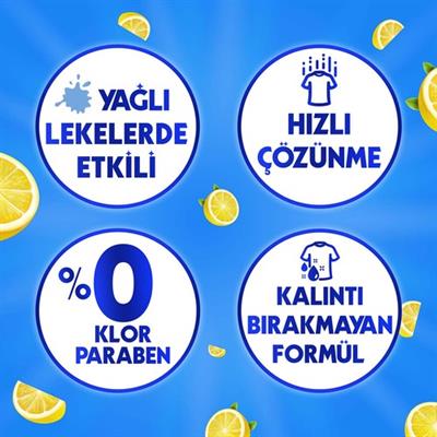 Rinso Toz Çamaşır Deterjanı Limon ve Karbonat Renkliler ve Beyazlar İçin 4 KG