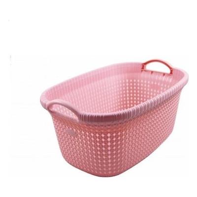 Sakarya Plastik Çamaşır Sepeti Büyük Örgü Desen 35 lt