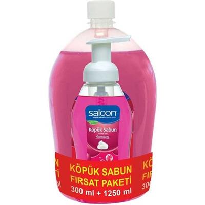 Saloon Köpük Sabun Frambuaz 300 ml + 1250 ml