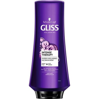 Schwarzkopf Gliss Intense Therapy Omegaplex Onarıcı Saç Bakım Kremi 360 ml Aşırı İşlem Görmüş Saçlar