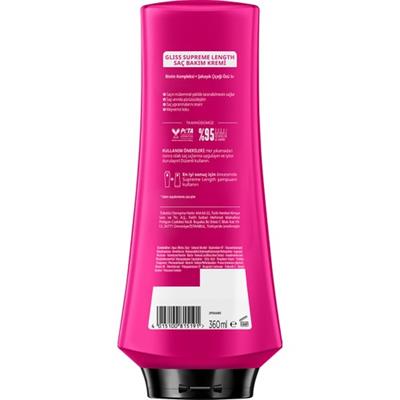Schwarzkopf Gliss Supreme Length Koruyucu Saç Bakım Kremi 360 Ml