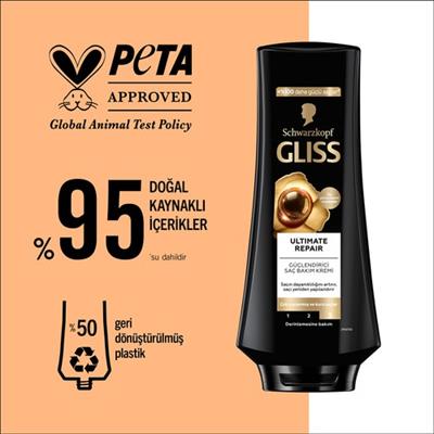 Schwarzkopf Gliss Ultimate Repair Güçlendirici & Yapılandırıcı Saç Bakım Kremi 360 Ml