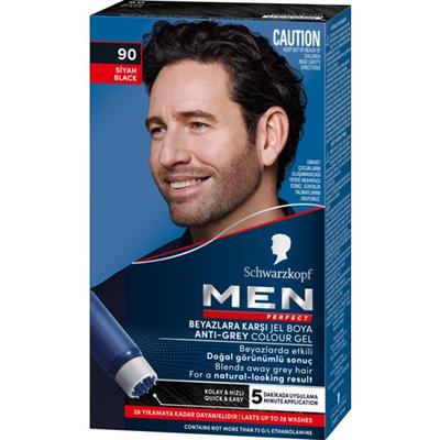 Schwarzkopf Men Perfect Beyazlara Karşı Jel Boya 90 Siyah