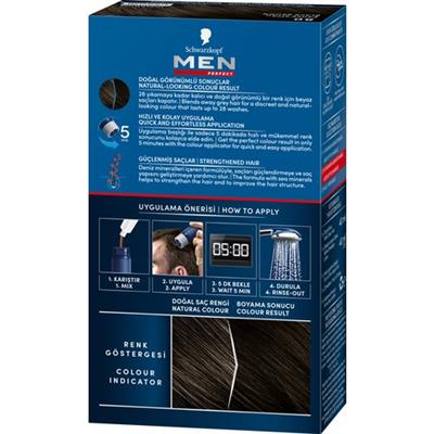 Schwarzkopf Men Perfect Beyazlara Karşı Jel Boya 80 Kahve Siyah