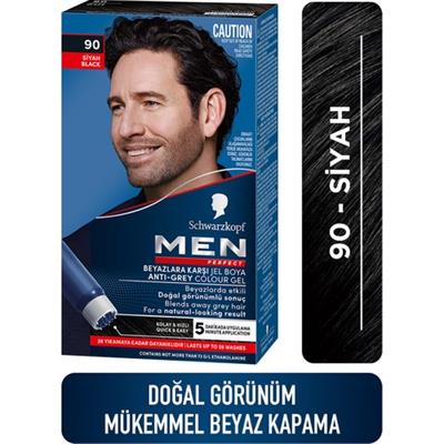 Schwarzkopf Men Perfect Beyazlara Karşı Jel Boya 90 Siyah