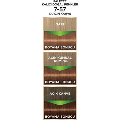 Schwarzkopf Palette Kalıcı Doğal Renkler 7-57 Tarçın Kahve Saç Boyası