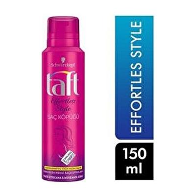Schwarzkopf Taft Effortless Style Saç Köpüğü Elektriklenmeyi Önleyici 150 ml Pratik Uygulama