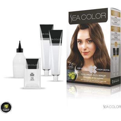 Sea Color Amonyaksız Kumral Saç Boyası 100 ml – Kalıcı Canlı Renk, Etkili Beyaz Kapatma ve Özel Pigment Kompleksi