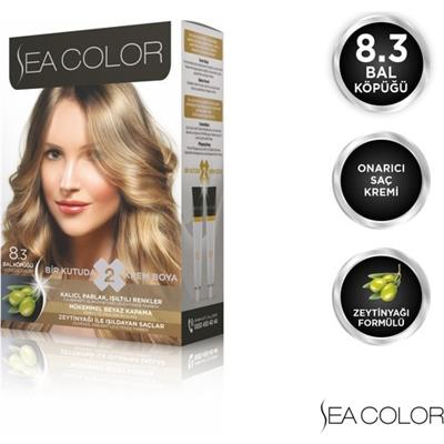 Sea Color Krem Saç Boyası Bal Köpüğü Renk Amonyaksız Formül ile Kalıcı ve Parlak 99 ml