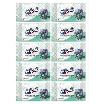 Selpak Antibakteriyel Islak Cep Mendili - 10lu Paket