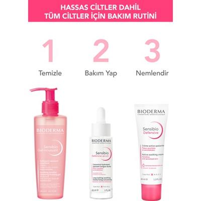 Sensibio Foaming Gel Hassas ve Normal Ciltler Durulanan Micellar Yüz Temizleme Jeli 200 ml