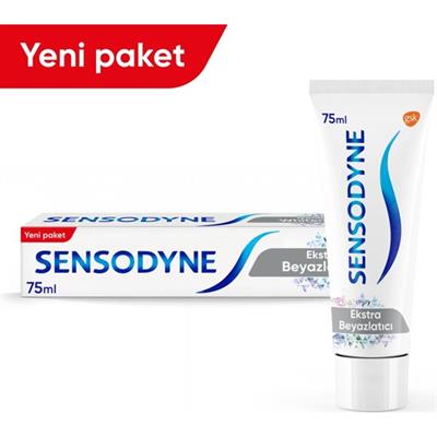 Sensodyne Beyazlatıcı Diş Macunu 75 ml Nane Aromalı Hassasiyet ve Çürük Önleyici Günlük Koruma