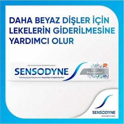 Sensodyne Beyazlatıcı Diş Macunu 75 ml Nane Aromalı Hassasiyet ve Çürük Önleyici Günlük Koruma