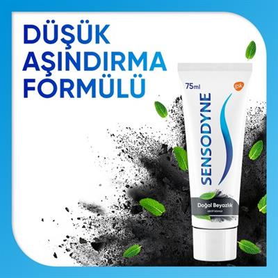 Sensodyne Doğal Beyazlık Aktif Kömür Diş Macunu 75ml​