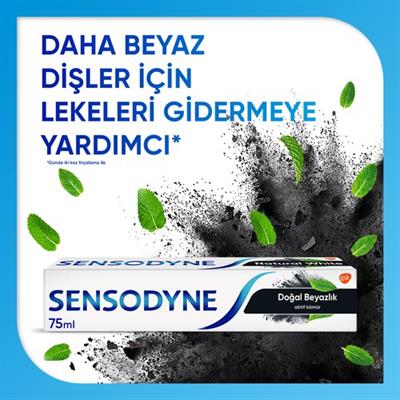 Sensodyne Doğal Beyazlık Aktif Kömür Diş Macunu 75ml​
