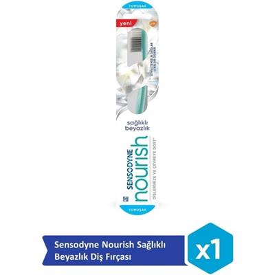 Sensodyne Nourish Sağlıklı Beyazlık Diş Fırçası – Yumuşak Kıllı, Leke Giderici ve Çevre Dostu, 1 Adet