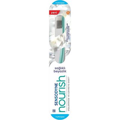 Sensodyne Nourish Sağlıklı Beyazlık Diş Fırçası – Yumuşak Kıllı, Leke Giderici ve Çevre Dostu, 1 Adet