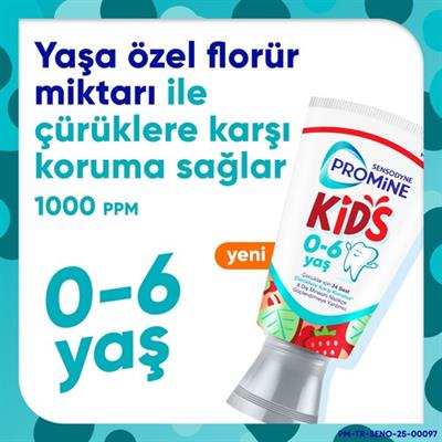 Sensodyne Promine 0-6 Yaş Çocuk Diş Macunu 50ml - Çilek Aromalı