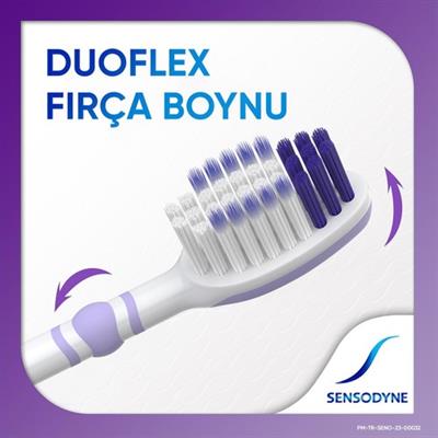 Sensodyne Yumuşak Diş Fırçası 1+1 Duoflex Oynar Boyun ile Hızlı Rahatlama ve Etkili Temizlik