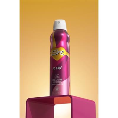 She Kadın Deodorant 150 ml Tropikal Koku Alüminyum İçermeyen Gün Boyu Ferahlık