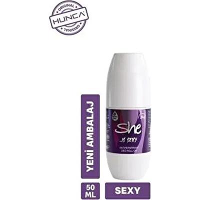 She Sexy Kadın Roll-On Deodorant 50 ml Kalıcı Floral Koku ile Ter Kokusuna Karşı Etkili