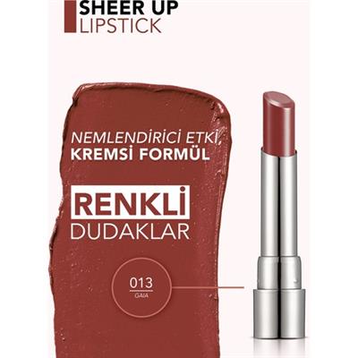 Sheer Up Yarı Saydam Renk Veren Nemlendirici Stick Parlak Ruj (013 Gaia) 8682536012119