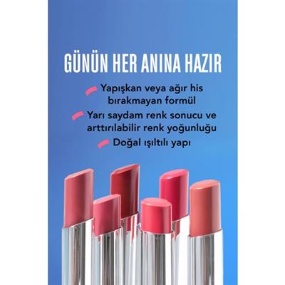 Sheer Up Yarı Saydam Renk Veren Nemlendirici Stick Parlak Ruj (013 Gaia) 8682536012119