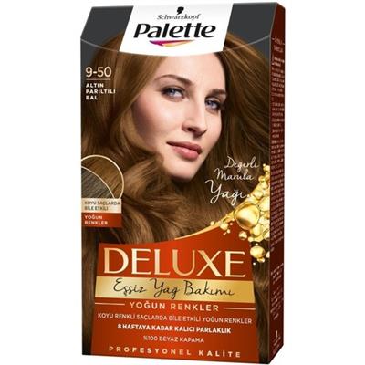 Shwarzkopf Palette Deluxe Yoğun Renkler 9-50 Altın Parıltılı Bal Saç Boyası