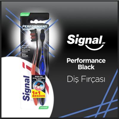 Signal  Diş Fırçası  Performance Black 2 Kat Yumuşak 31 GR 1+1