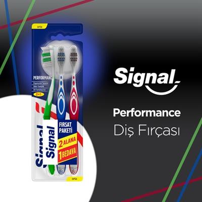 Signal Dis Firçasi Performans Etkin Diş Temizliği 46.5 GR 2+1