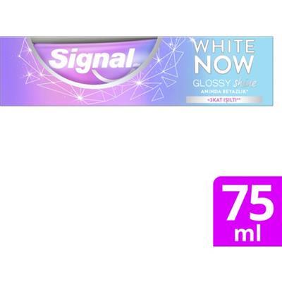 Signal  Diş Macunu  White Now Glossy Shine Anında Beyazlık +3 Kat Işıltı 75 ML