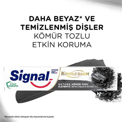 Signal Nature Elements Kömür Özlü Diş Macunu 75 ml