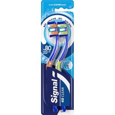 Signal Ultra Clean Expert 4d Clean Diş Fırçası 1+1 Orta