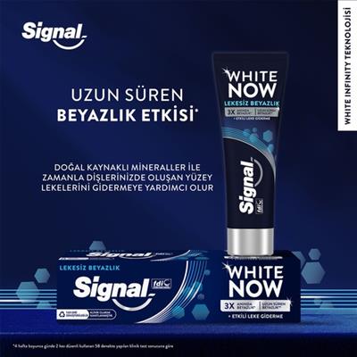 Signal White Now Diş Macunu Lekesiz Beyazlık Etkili Leke Giderme 75 ml