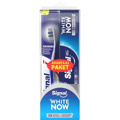 Signal White Now Diş Macunu Original 75 ml + Diş Fırçası Performans