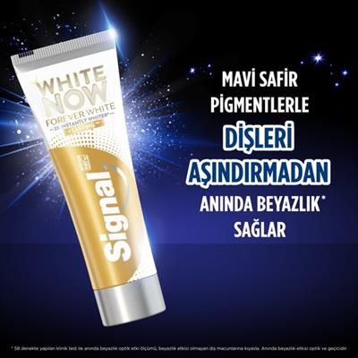 Signal White Now Forever White Diş Macunu 75 ml Aşındırmayan İçeriklerle Beyazlatır